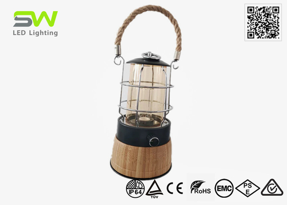 Lina konopna Materiał bambusowy Akumulatory Led Zestawy oświetlenia kempingowego Czytanie w pomieszczeniach