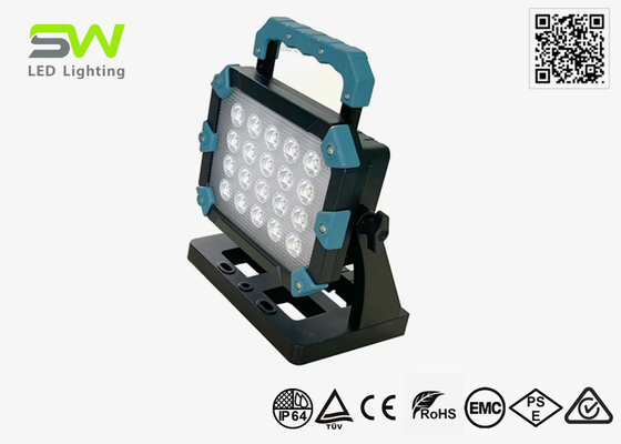 Wysokiej mocy 60W LED ręczna robota światło statywu zamontowane 18V bateria narzędzia energetycznego