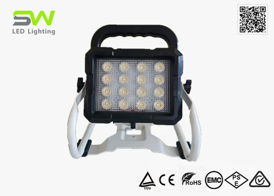 5000 lumenów, ładowalna lampa robocza zasilana akumulatorem 18V z metalowym statywem