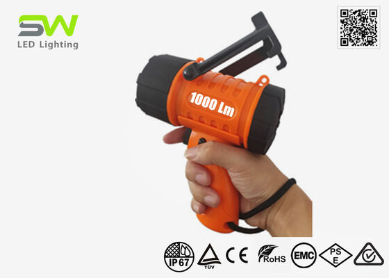 Kompaktowy, ładowalny reflektor morski o mocy 1000 lumenów, pływający z hakiem do zawieszania