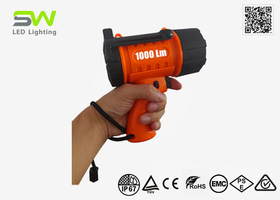 Kompaktowy, ładowalny reflektor morski o mocy 1000 lumenów, pływający z hakiem do zawieszania